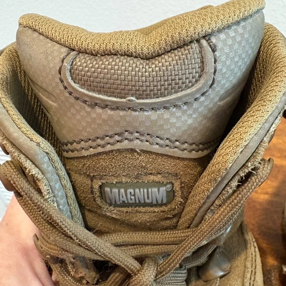 Magnum Response 8.0 7201 Men's Tactical Military Duty Work Boots Side Zip Tan 9D